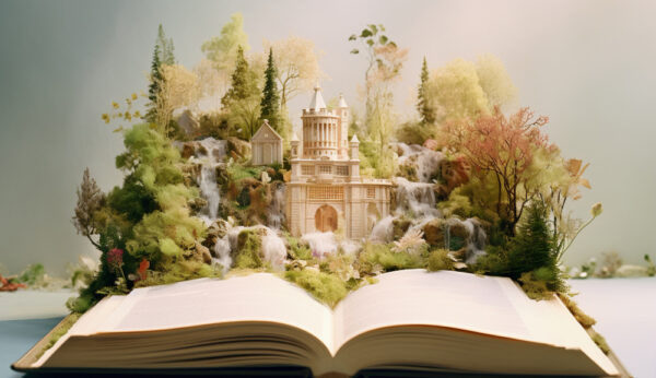 Opened book